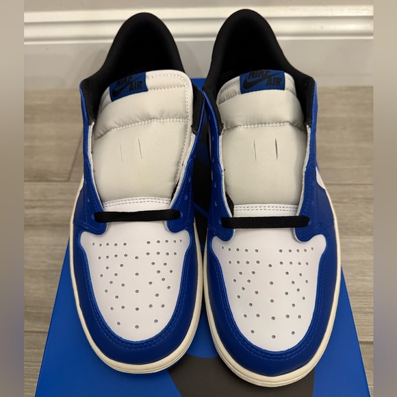 Air Jordan 1 Retro Low OG Game Royal CZ0790-140 White Black Game Royal Size 12 main image 7